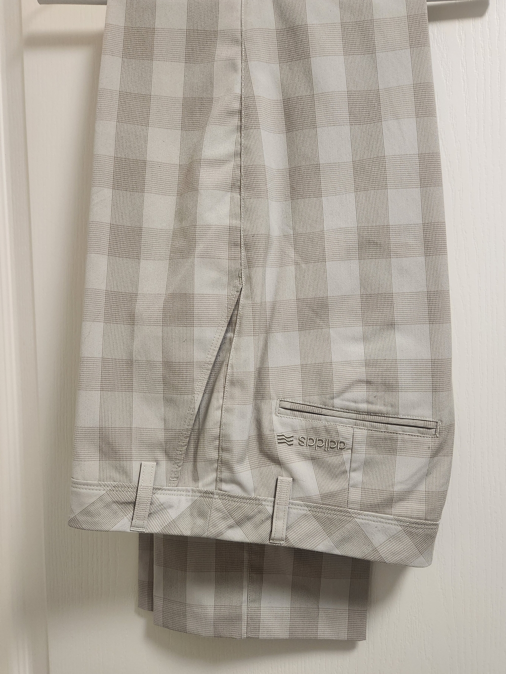 Adidas Men’s Plaid Tan Pants